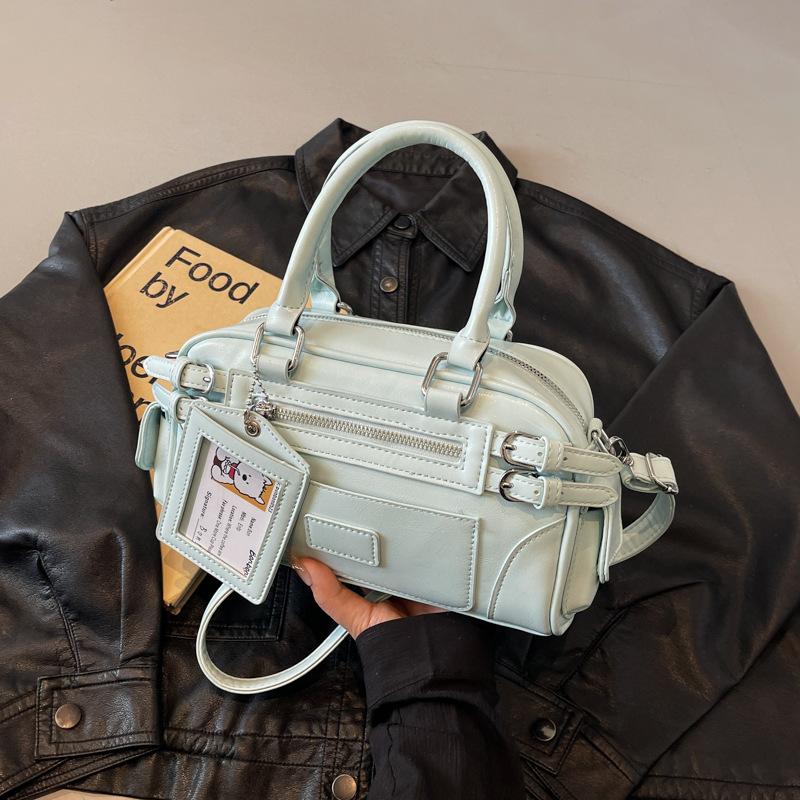 Премиальная женская сумочка 2025 популярная новинка для通勤, сумка Boston, нишевая на плечо, мессенджер