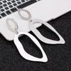 Simple Design Irregular Geometric Earrings For Women Trendy Metal Drop Earrings Pendientes Fashion Jewelry