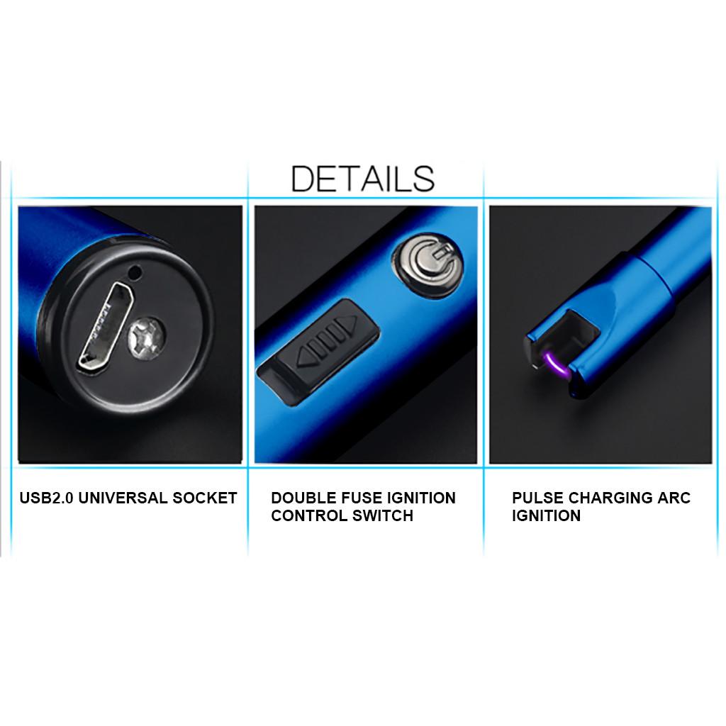 (Projector)USB Charging Igniter Kitchen Igniter Outdoor Barbecue Camping Lighter