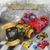 Cool Rotating Head Inertial Roll Stunt Car Double-Sided Dump Truck Off-Road Toy