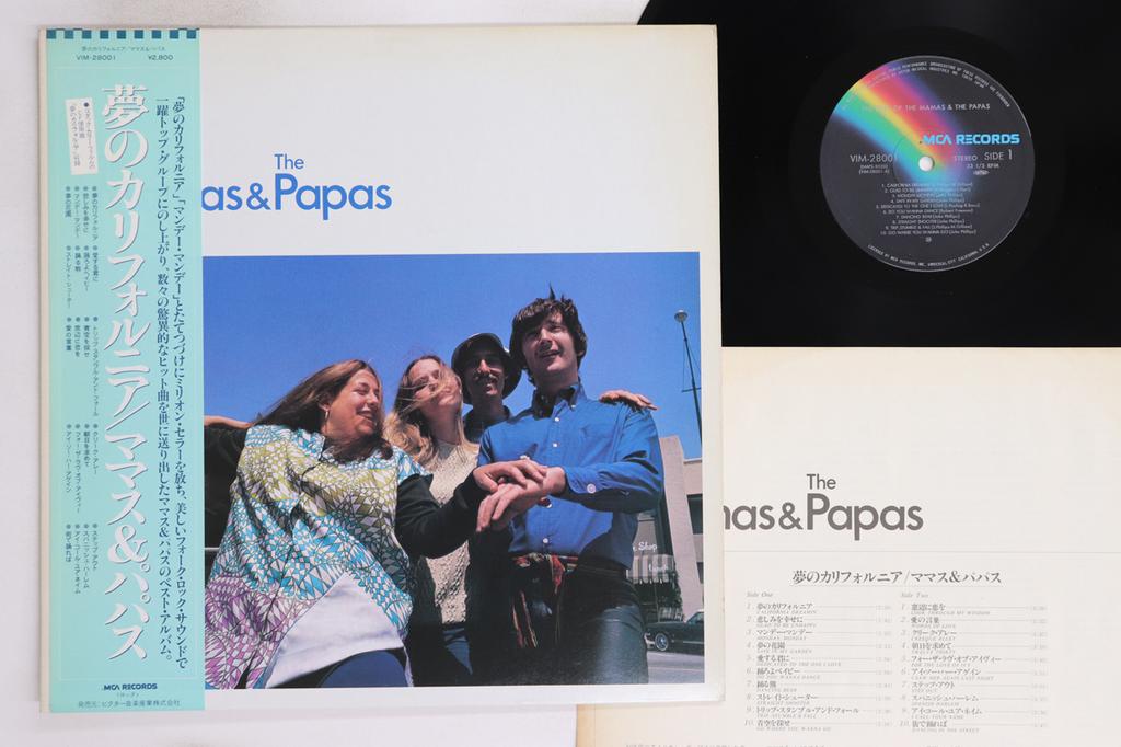 LP Record MAMAS & THE PAPAS - Best Of The Mamas & The Papas VIM28001 MCA 1980 Japan Obi Rock Used