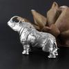 Миниатюрная латунная скульптура носорога, дзен-декор для рабочего стола, украшение для автомобиля, микро-ландшафт, дзен-сад, подарок, брелок, аксессуары