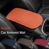 AFEBO1 Car Suede Armrest Protector Mat Cover Center Console Armrest Protective For Porsche 911 718 Taycan Panamera Cayenne Macan Cayman