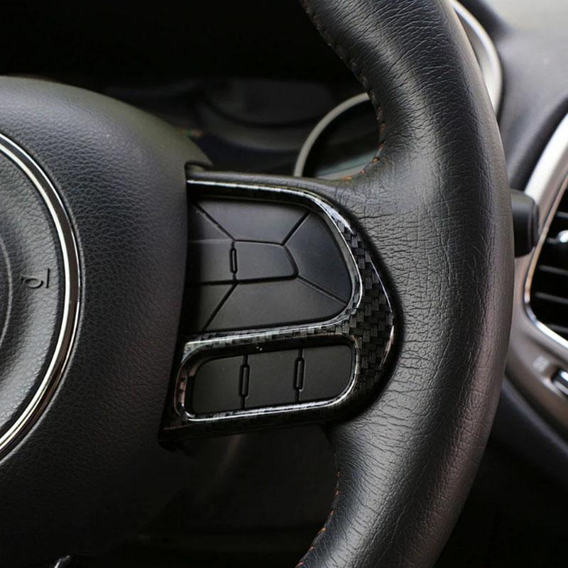 My Good Car Chrome Car Steering Wheel Buttons Knob Cover Trim Sticker Accessories for Jeep Compass 2017 2018 Renegade