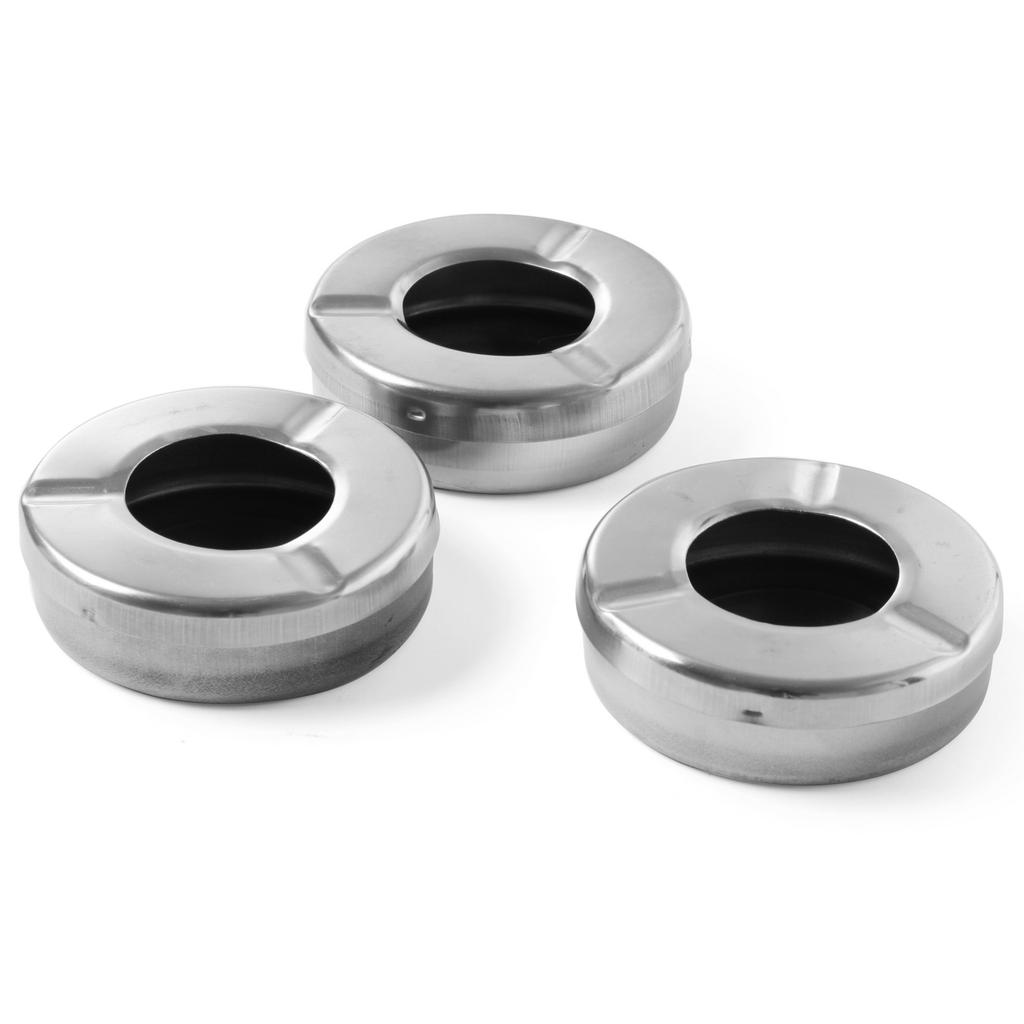 Stainless Steel Ashtray With Lid, Dia. , - Hendi 440490