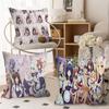 Чехол на подушку Chocola Nekopara Автомобильная накидка на подушку для дивана Автомобиль Рождественский подарок 40x40см 45x45см