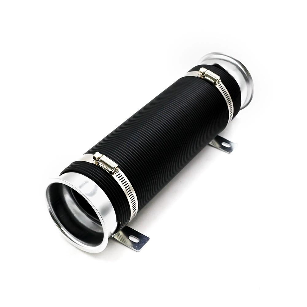 New Modified Air-conditioning Intake Modified Telescopic Pipe Universal Intake Black