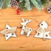 1PC Home Decorations Handmade Wooden High Quality Wood Craft DIY Christmas New Pendants Kid Toys
