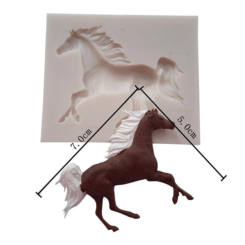 Силиконовые формы Лошадь Конфеты Шоколадная помадка Формы для украшения торта Мыло Инструмент
