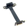 10Gtek PCIE Extension X1 To X1 To Riser Card Extender 30cm 3.0 Cable, Male-Female, 90° 90° Slot, Cable, Anti-EMI, (P311MF5530)