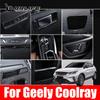 Для Geely Coolray - Стайлинг автомобиля Внутренняя панель коробки передач Выход воздуховода Управление окнами Внутренняя наклейка Автомобильная рамка