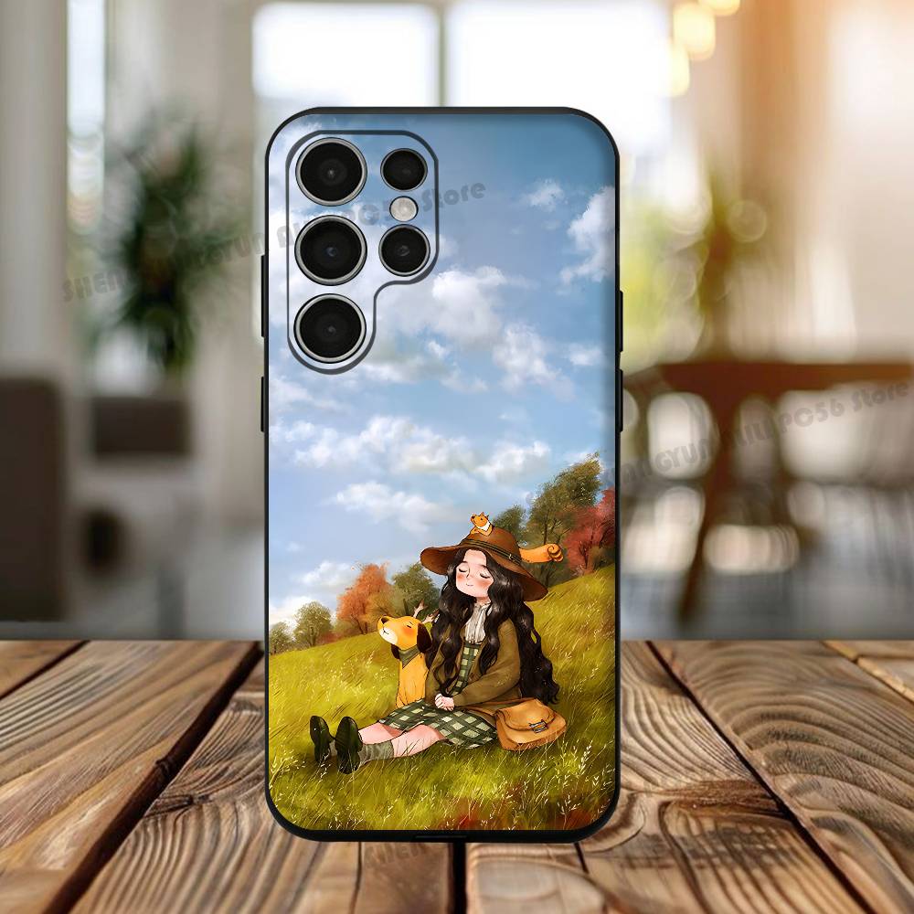 Силиконовый чехол с иллюстрацией из истории для Samsung S25 24 23 22 21 20 Plus Ultra 5G Lite Ударопрочный чехол