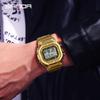 SANDA 2162 Квадратный Модный Ночник Стальные Цифровые Часы Мужские Электронные Часы Квадратные Водонепроницаемые Многофункциональные Наручные Часы