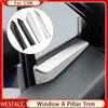 2Pcs Car Interior Door Window A Pillar Trim Sticker Decoration Cover for Toyota C-HR CHR 2016 2017 2018  