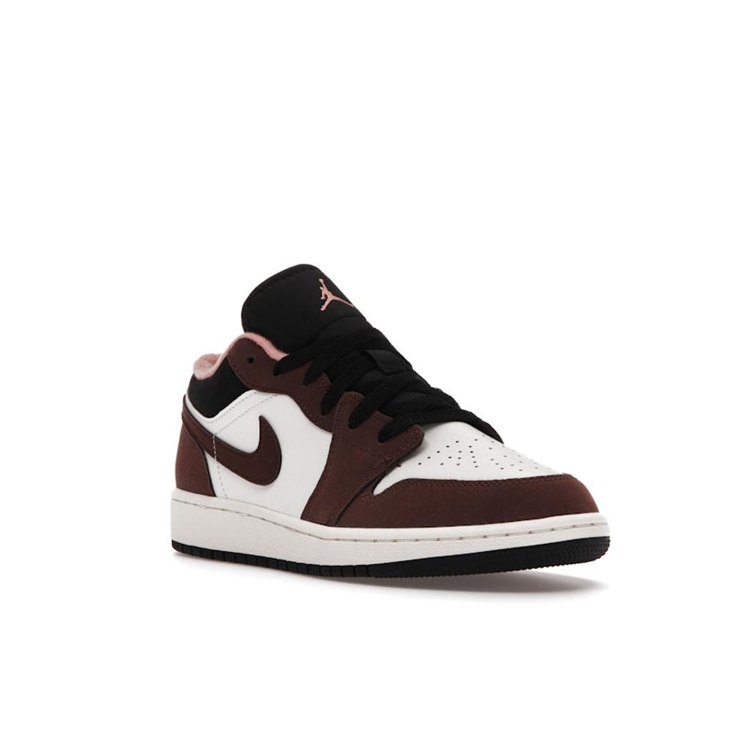 Детские кроссовки Air Jordan 1 Low SE GS Light Chocolate Brown Black Sail DM0589-200