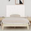 824919 vidaXL Wall-mounted Headboard White 140x3x90 Cm Solid Pine Wood