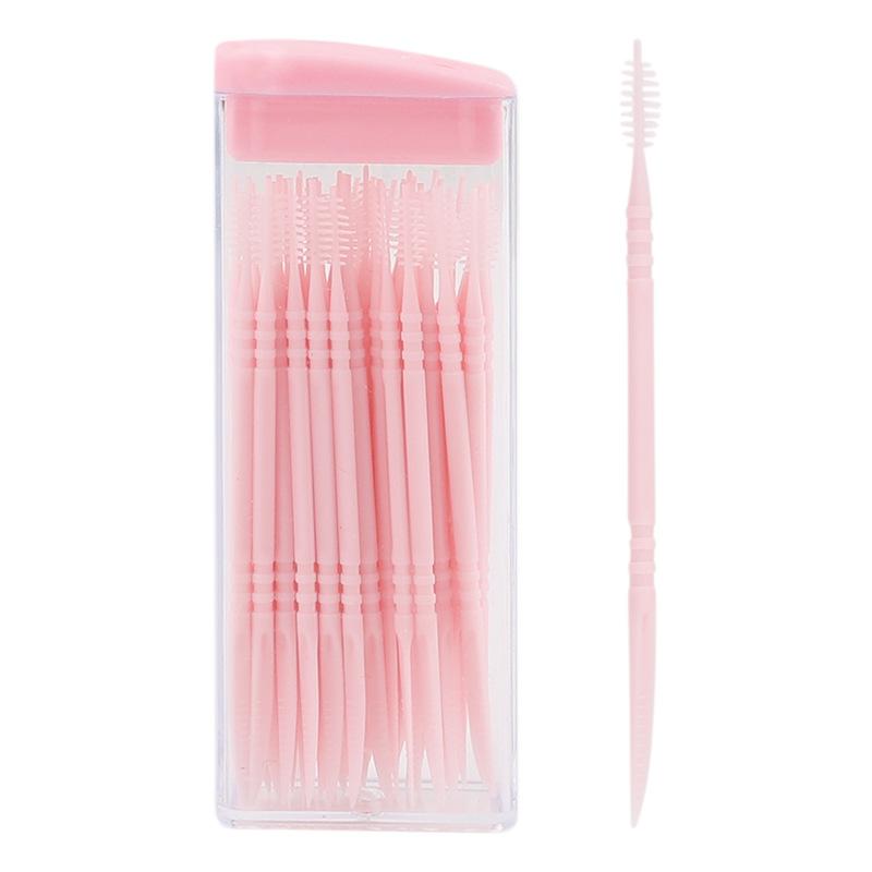 Портативные пластиковые зубочистки 50 штук в коробке зеленые без запаха оральные стоматологические зубочистки AVE