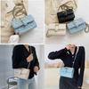 Fashionable Urban Chic Diamond Quilted Chain Shoulder Bag Stylish Small Pu Crossbody
