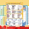 Complete Learning Wall Chart Set: Pinyin, Multiplication, Division, Addition, and Subtraction for Elementary Children