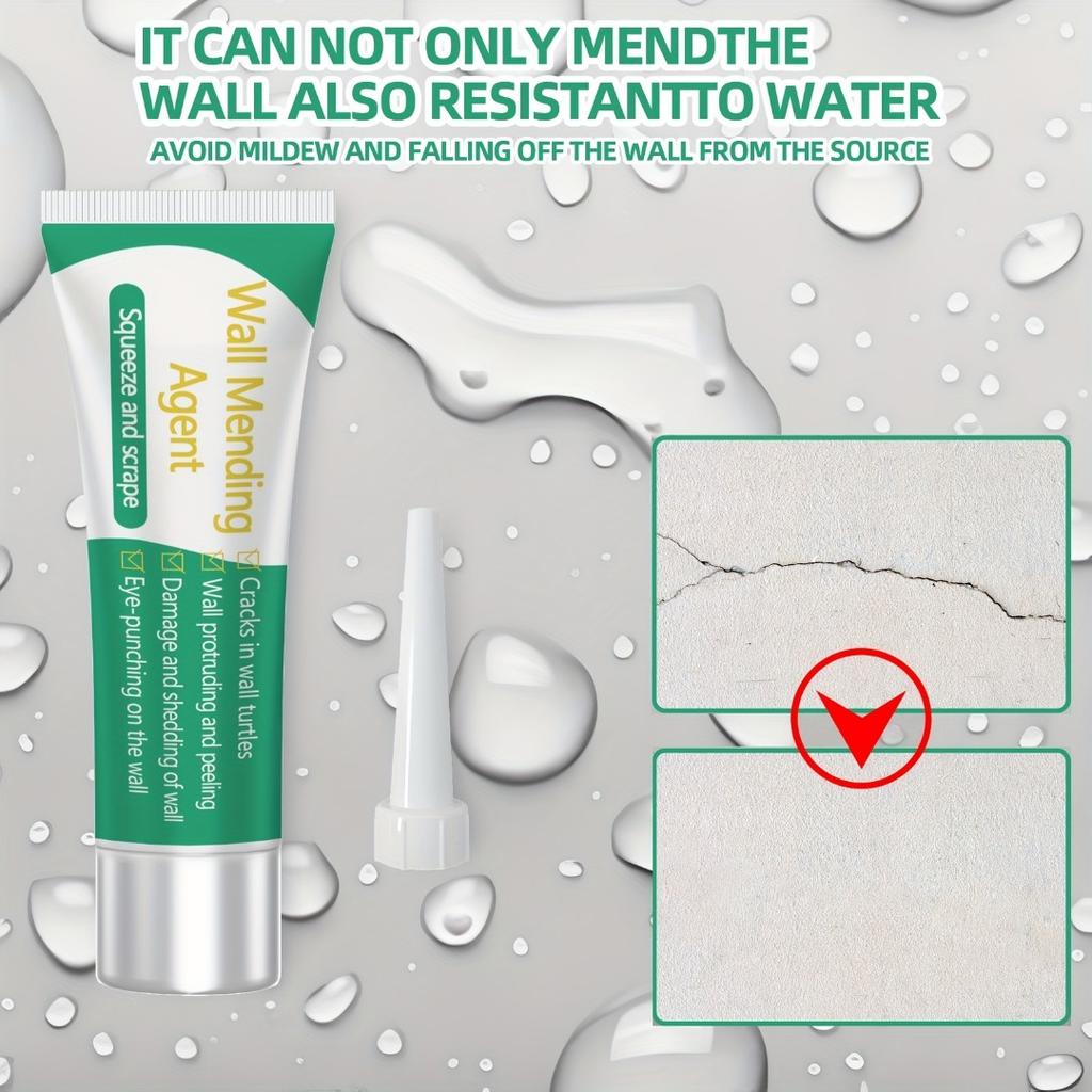 1 шт., мгновенный ремонт трещин и отверстий от гвоздей, водонепроницаемая и устойчивая к плесени шпаклевка для стен, инструменты для стен и обустройство дома, наполнитель для стен для трубок с отверстиями