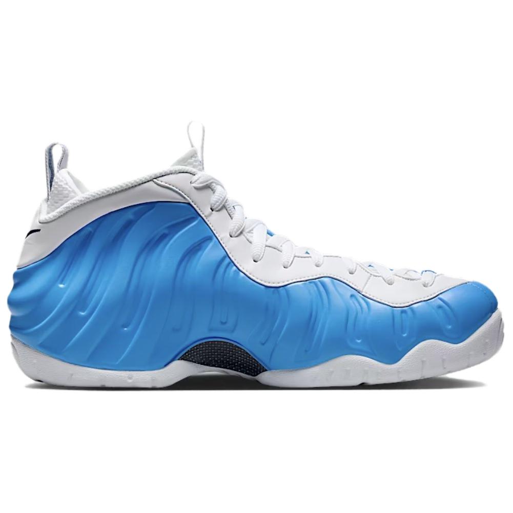 Nike Foamposite Pro Устойчивые к скольжению Износостойкие Высокие Винтажные Баскетбольные Кроссовки Унисекс Сине-Белые HF0794-400