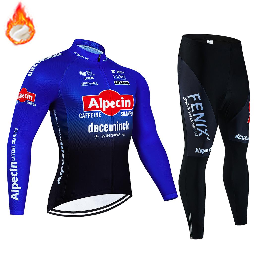 2026 Pro Team Winter Thermal Fleece Cycling Jersey Set Long Sleeve Bicycle Clothing MTB Bike Wear Maillot Ropa Ciclismo Cycling