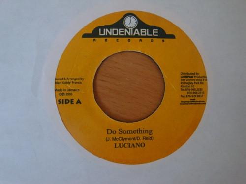 7-дюймовая пластинка LUCIANO BLACK LION Do Something No Robbery NONE Undeniable Reco 2005 Ямайка Регги Ска Даб Б/у