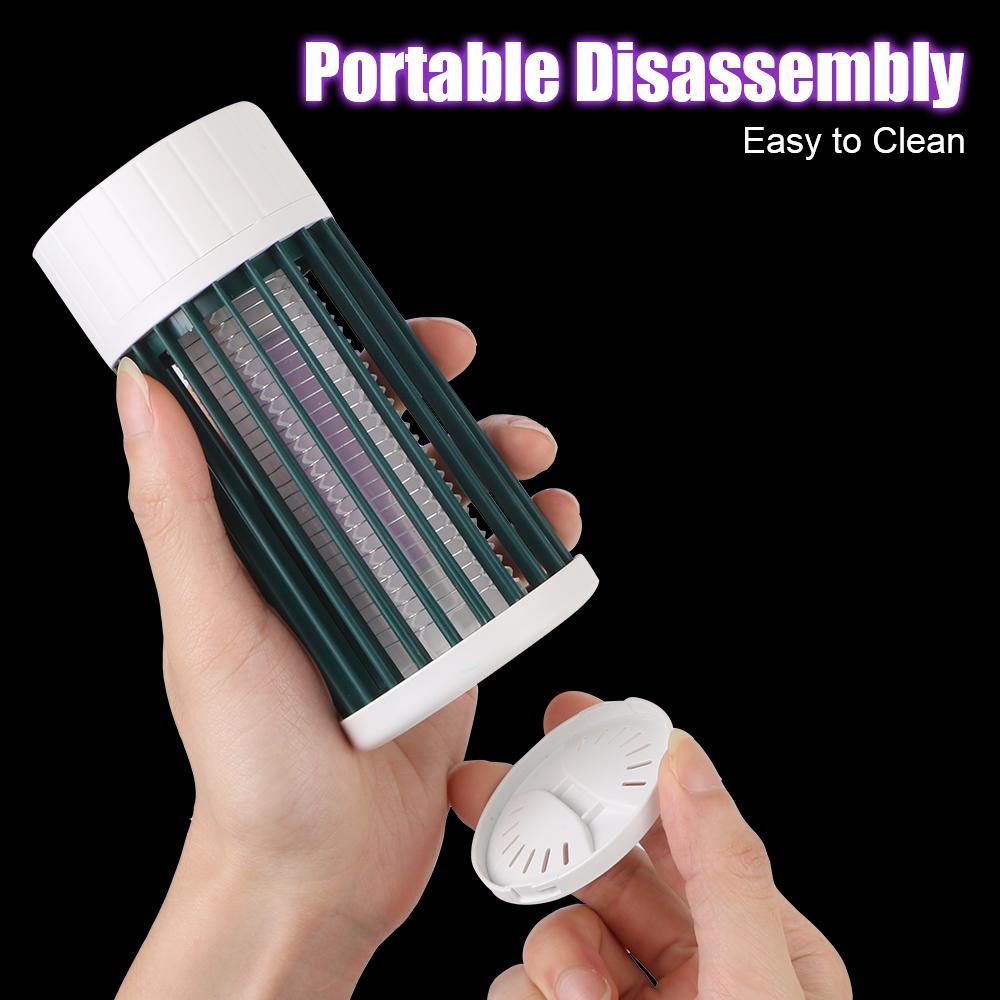 Репеллент от комаров, светодиодный портативный кемпинговый ловушка от мух, бесшумный электронный уничтожитель насекомых, перезаряжаемый комнатный уничтожитель насекомых