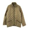 LAVENHAM Made In England Long Sleeve Quilted Jacket 38 Khaki Women Used