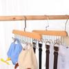 Вешалка из цельного дерева с 8 крючками, многофункциональная сушилка для подвешивания ремней, головных уборов, жилетов, нижнего белья, шелковых шарфов, домашних благ