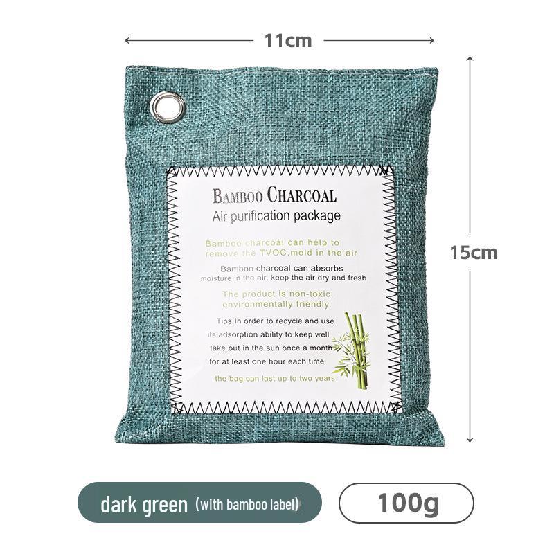 Дезодоратор для автомобиля с бамбуковым углем - 200 г мешок с активированным углем с логотипом на заказ