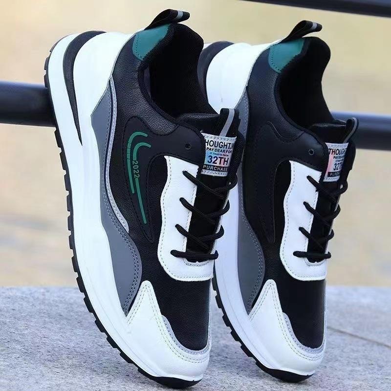 Весенняя мужская обувь, тренд, легкие кроссовки для бега, летающая тканая дышащая кожаная поверхность, теплая повседневная модная обувь для мужчин