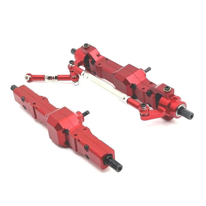 Popu For RC Car Upgrades Parts Accessories WPL Metal Front and Rear Axle Set WPL C14 C24 C34 C44 B14 B24 1/16