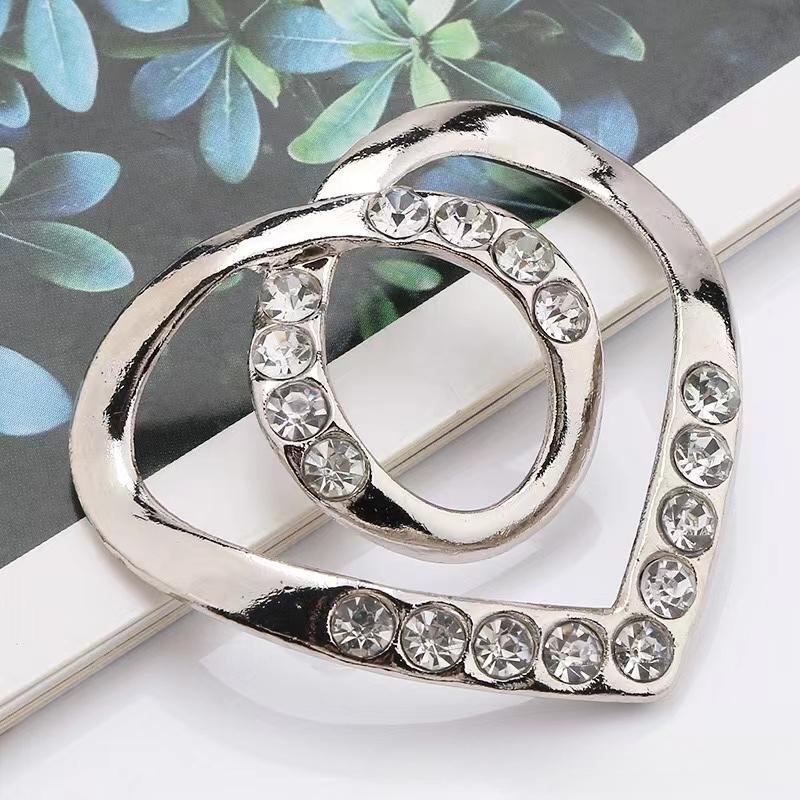 Новая мода угловой подол талии завязанные броши кристалл жемчуг металлический хиджаб шарф кольцо пуговица рубашка футболка фиксированная пряжка аксессуары