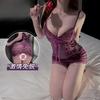 Сексуальное нижнее белье фиолетовая пижама с подвязками женский костюм сексуальный прозрачный кружевной костюм соблазнение косплей прозрачный наряд
