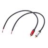 Speaker Wire Rca Male Plug Jack Connector To Bare Wire Open End Pigtail Rca Cable For Speakers Amplifier Audio Video Av Repair