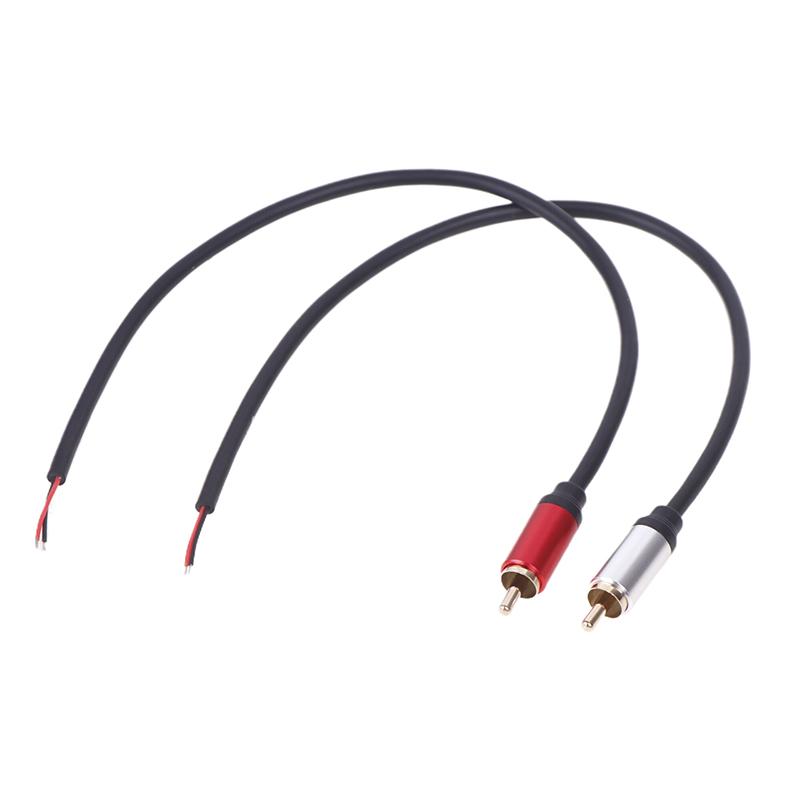 Провод динамика RCA Мужской разъем Jack Разъем для оголенного провода Открытый конец Пигтейл RCA Кабель для усилителя динамиков Аудио Видео AV Ремонт