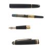 Great MONTBLANC fountain pen Meisterstck Classic white star Black gold 14K mens Used