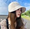 Новая уличная улучшенная версия солнцезащитная шляпа-козырек женская летняя для лица маленькая универсальная дышащая с открытым верхом