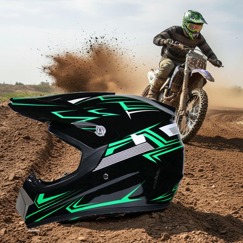 4 Pcs DOT Approved Motocross Helmet ABS MTB Helmet Comfortable Off Road Helmet Unisex