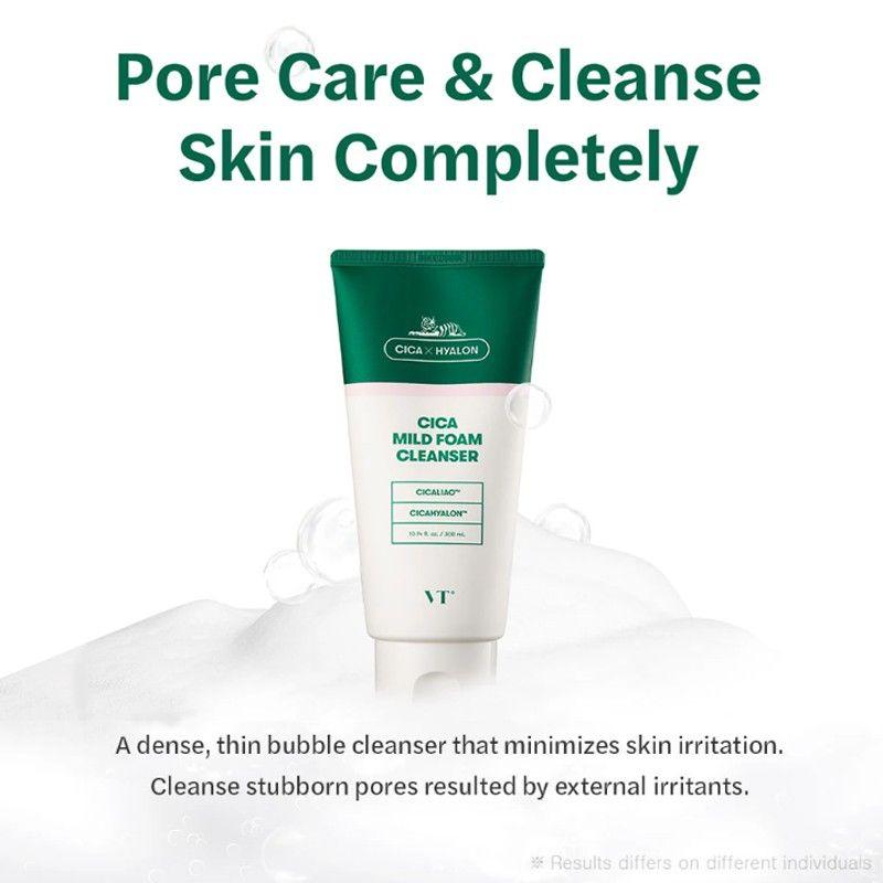 VT COSMETICS Cica Мягкая очищающая пенка 300мл