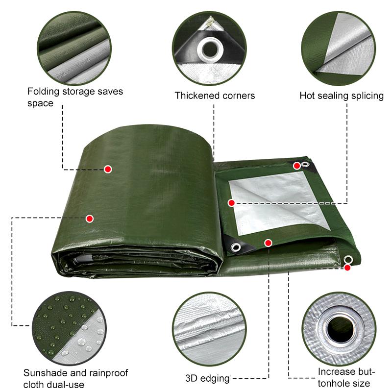 Уличный многоцелевой прочный водонепроницаемый брезентовый навес, непромокаемая ткань, тент для грузовика