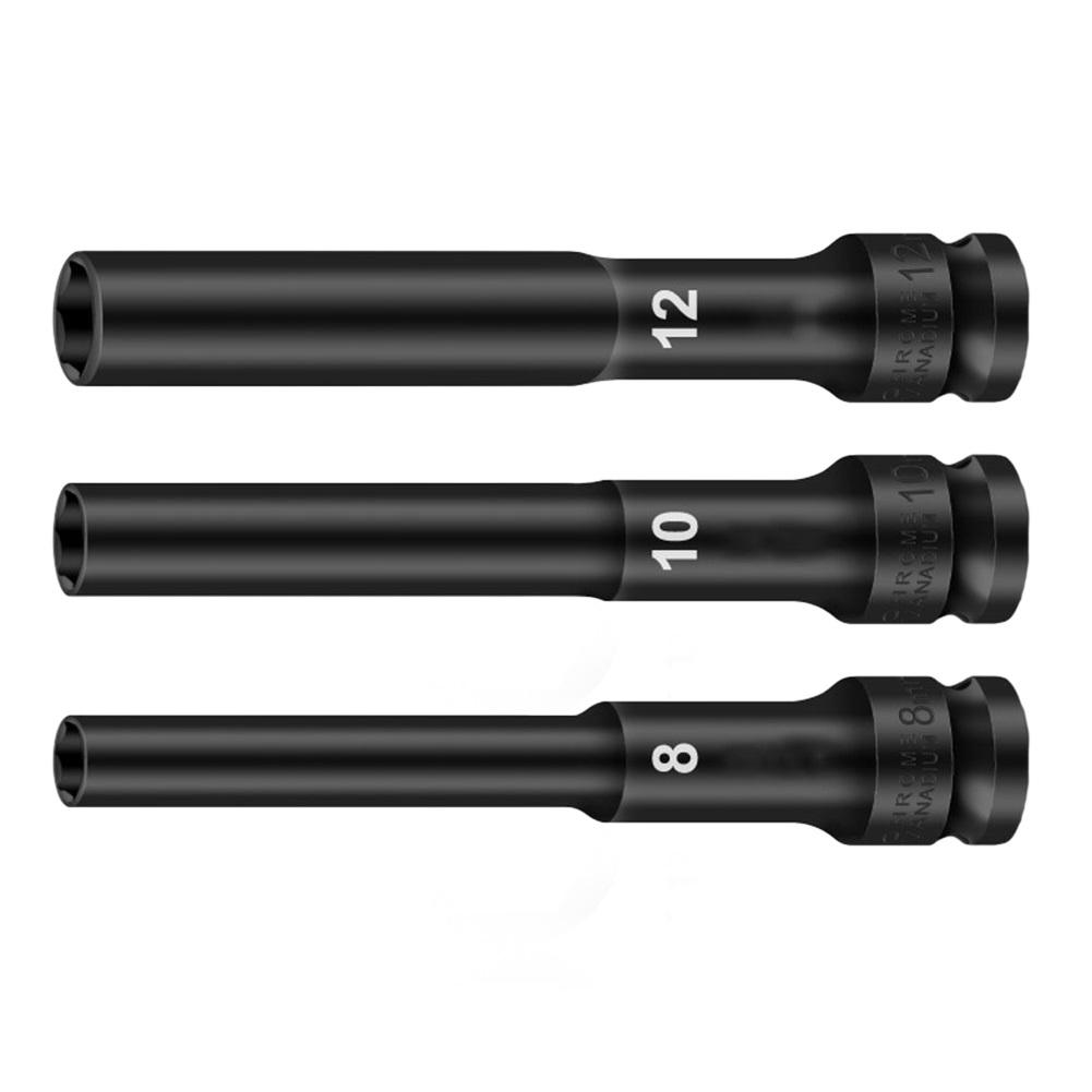 Переходник для шестигранного ключа 1/2" 3 шт. Хромванадиевая сталь