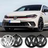 WET1 For VW Polo 2011 2012 2013 120mm 110mm Car Logo Emblem Hood Front Rear Tail Mark Rear Badge Replacement Accessories 6R0 853 600A