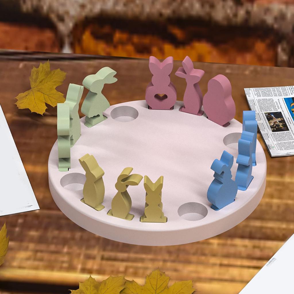 Unique Easter Decoration Mold Easter Rabbit Silicone Mold For Creative DIY Candle Holders And Festive Home Decors