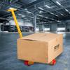 Machinery Skate Dolly, 6614 LBS/3T Industrial Machinery Mover with Handle, Carbon Steel Machinery Moving Skate with 3 360° Swivel PU Wheels, 360°