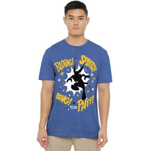 Asterix Unisex Adult Fight Silhouette Heather T-Shirt