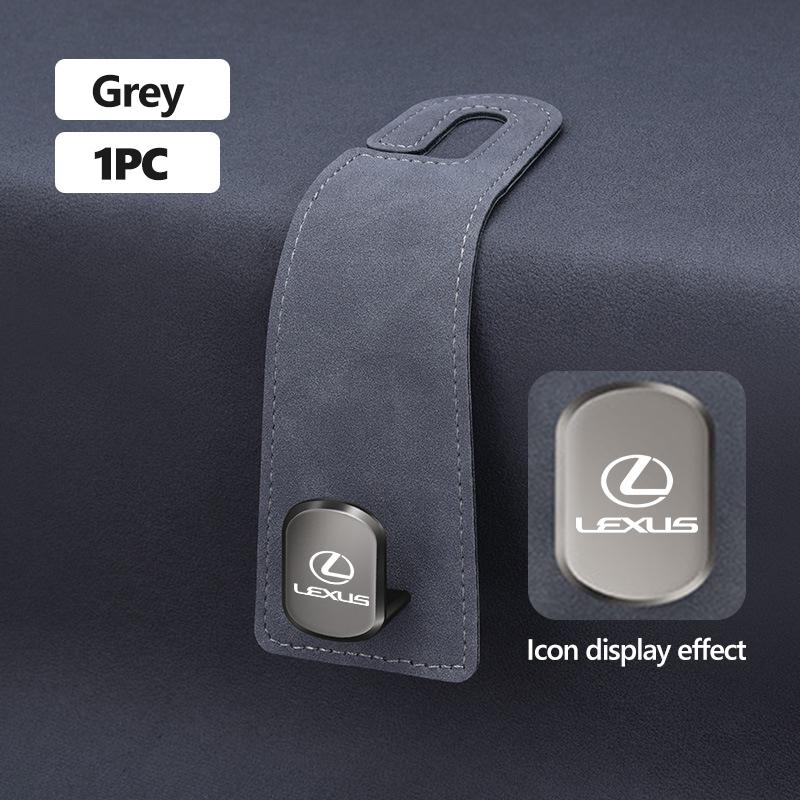Suede Multifunction Portable Car Seat Hook Storage Hanging Hanger For Lexus IS350 ES350 IS250 IS460 IS220h IS300 LX570 UX250hJT3