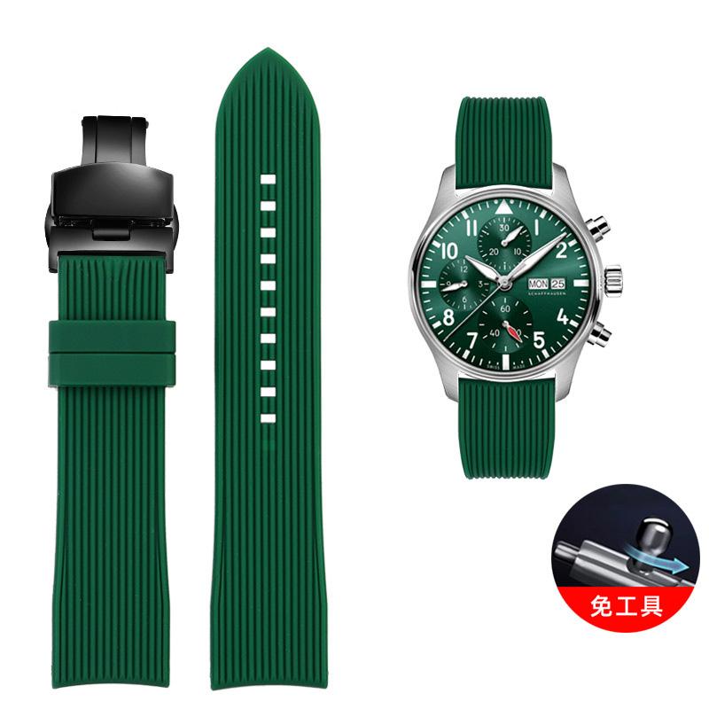 Классический ремешок для часов Arc Mouth 22 мм 20 мм для Mido Casio EFR-303 ECB900 Citizen Longines Omega резиновый силиконовый ремешок для часов водонепроницаемый