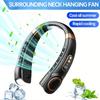 Silent Neck Hanging Fan Type-C Portable Bladeless Mini Rechargeable Led Digital Display Electric Air Cooler Summer Sports Fan